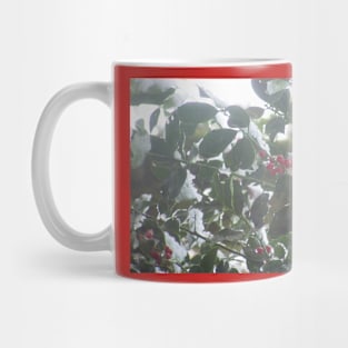 Forest Sun Rays in the Snow #45 Mug